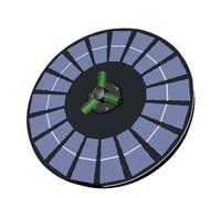 Wrtysully Bomba de Fuente Solar de 6 W para Fuente de Agua con Cable, Fuente Solar para Baño de Pájaros, Fuente de Agua con Energía Solar para Baño de Pájaros