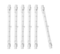Wrtysully Bombilla HalóGena R7S de 118 Mm, 200 W, 230 V, Barra HalóGena R7S, Bombilla HalóGena R7S, LáMpara de Barra HalóGena Regulable, Paquete de 6 Luces