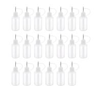 Wrtysully Botella de Aplicador de Punta de PrecisióN de 20 Piezas, Botella de Pegamento para PequeñOs Proyectos de Encolado, Papel EncañOnado DIY, Pintura AcríLica, 30 Ml / 1 Onza
