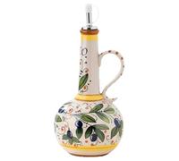 Wrtysully Botella Dispensadora de de Cerámica de 23 Oz, Botella Dispensadora de de Cerámica, Dispensador de Aceite de Cerámica con de Acero Inoxidable