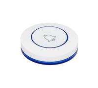 Wrtysully Botón de Llamada para Restaurante, Buscapersonas, Timbre Inalámbrico de 433 MHz, Botón para de Alarma de Seguridad para el Hogar, Hardware Azul