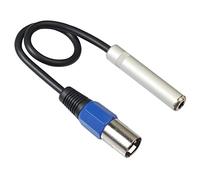 Wrtysully Cable de 1/4 una XLR, Adaptador de Audio EstéReo Equilibrado de 1/4 de Pulgada Hembra una XLR Macho, Conector Macho de un Cuarto de Pulgada/TRS una XLR