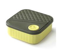 Wrtysully Caja de Costura Portátil, Kit de Suministros de Costura para Bricolaje, con Hilos, Agujas, Tijeras, Regla, Amarillo Albaricoque