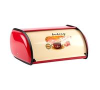Wrtysully Caja de Pan de Metal con Tapa Enrollable, Contenedor de Pan de Metal, Almacenamiento de Pan, Soporte para Pan, Contenedor de Pan, Organizador para Mostrador de Cocina