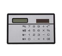 Wrtysully Calculadora de Bosillo Energia de Solar Tamano de Tarjeta de Credito