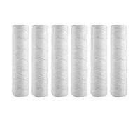 Wrtysully Cartucho de Filtro de Agua para Sedimentos de 10 Micras de Cuerda, Paquete de 6, FiltracióN de Sedimentos para Toda la Casa, Universal