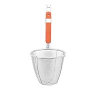 Wrtysully Colador de de Fideos ravioles Utensilios de Cocina de Acero inoxidabl de Manejar de Madera 5.3 "x 4.9"