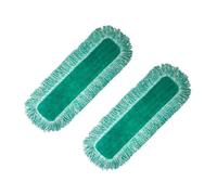 Wrtysully Compatible con Almohadilla para Trapeador de Fibra Superfina, Repuesto Reutilizable para Trapeador Seco y Húmedo, 2 Piezas