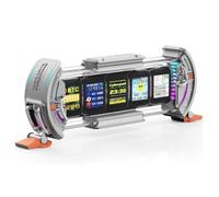 Wrtysully ConfiguracióN de Juegos Reloj Digital con Control de AplicacióN Inteligente, ConexióN WiFi, Pantalla LED RGB, Tablero Personalizado, Pixel Art