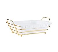 Wrtysully Contenedor de Almacenamiento de Canasta de Pan: Caja de Frutas y Bocadillos para Despensa y Decoración de Escritorio, Portabilidad y Estilo