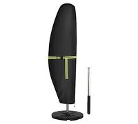 Wrtysully Cubierta de Sombrilla para Sombrilla de Patio 420D Cubierta de Sombrilla Impermeable para Exteriores Que Se Adapta una Sombrilla Voladiza Compensada 210 X 45 X 72/32 cm