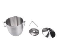 Wrtysully Cubo de Hielo de Acero Inoxidable con Pinzas de Litro de Doble Pared Aislado con Pinzas y Recipiente de Hielo con Tapa (3L)