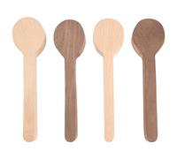 Wrtysully Cuchara para Tallar Madera en y Madera de Nogal Kit de Whittling Artesanal de Madera Sin Terminar para Whittler (4 Piezas)