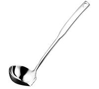 Wrtysully CucharóN de Sopa de Cocina de Acero Inoxidable 304, Cucharas Ladell Luminosas con Vertedor, Cucharones para Salsa para Servir, 11,8 Pulgadas
