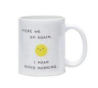 Wrtysully de Café Divertida, Sarcástica, Divertida de Té de Cerámica, de Buenos Días, Divertida de Humor para Adultos, para Beber Café, Té