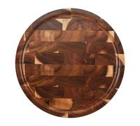Wrtysully de Cortar de Grano de Madera de Bloque de Carnicero de Madera para Cortar Carne Tablero Grueso de Madera de Cortar de Madera Redondas