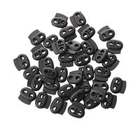 Wrtysully de Cuerda SOGA Cordon Cargado Resorte de Agujero Doble Negro 40 Piezas