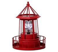 Wrtysully de EnergíA Solar LED, LáMpara Giratoria de 360 Grados DecoracióN de Patio de JardíN a Prueba de Agua Luces de Estatua A