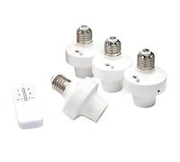 Wrtysully de Luz de Control Remoto E27 Adaptador de Enchufe de Bombilla ZigBee Soporte de Luz Inteligente WiFi de Luz de Voz Inteligente