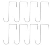 Wrtysully De Valla De Acero Recubiertos De Polvo para Plantas Colgantes, Macetas, Comederos para Pájaros, Luces, 8 Piezas