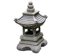 Wrtysully DecoracióN de Patio de Estilo JaponéS LáMpara Solar de Resina Linternas de Palacio Luces de Paisaje DecoracióN de JardineríA para el Hogar