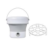 Wrtysully Enchufe UE, Lavavajillas Plegable Hogar Pequeño Mini Turbo Lavavajillas Limpiador de Frutas y Verduras Mini Lavavajillas