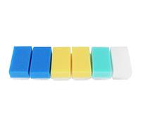 Wrtysully Esponja De Baño Para (6 Piezas) Arandela De Espuma Suave Con Tapa De Cuna,Cabello Y Cabelludo Limpio Suave Cepillo Sensorial Para Baño Cepillo De Esponja Color Aleatorio