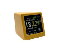 Wrtysully Estación Meteorológica Táctil Inteligente WiFi Escritorio Despertador Analógico Digital Pequeño Álbum de Fotos Mini Relojes de Escritorio Hogar