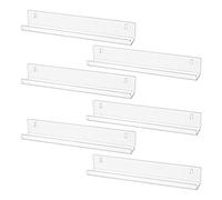 Wrtysully Estante de Montaje en Pared para de 6 Piezas Juego de Soporte de áLbumes para Colgar en la Pared - ÁLbumes de Estantes o