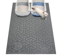 Wrtysully Estera para para Gatos, Estera para Atrapar Suave en Las Patas del Gatito,Estera Grande para Caja 35 X 24 Pulgadas, Control de Dispersión para para Gatos C