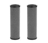 Wrtysully Filtro de Agua de Carbón Estándar de 10 Pulgadas para Toda la Casa, Envoltura de Carbón, Cartucho de Filtro de Repuesto para Olores de Sedimentos, 5 Micrómetros
