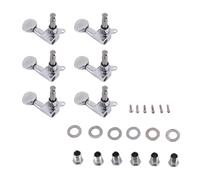 Wrtysully Fleur Clavijas De Sintonización/Cuerdas para/Tele/Guitarra Acústica 6L Plateado