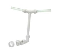 Wrtysully Fuente de Agua de Doble Pulverización para Piscina, Cascada Ajustable, Rociador para Piscina, Fuente Rociadora para Piscina