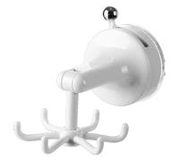 Wrtysully Gancho de Cocina Giratorio - Soporte de Pared con Ventosa de 6 Garras para Espátulas y Utensilios de Cocina, Solución de Almacenamiento de Plástico Sin Taladros