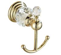 Wrtysully Gancho de Toalla de Cristal, Dorados para Batas, Colgador de Pared para Toallas de Mano de BañO para Armario de Ropa, Cocina Montada en la Pared
