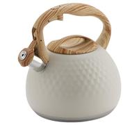 Wrtysully Hervidor de Agua con Silbato de 3 L, Tapa con Asa, Cocina de Inducción, Estufa de Gas, Hervidor de Agua A