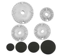 Wrtysully Juego 8 Piezas Gorros para Cocina,Quemador Gas para Horno,Kit de Repuesto de Tapa de Llama de Que Se Adapta A la Mayoría de los Cabezales de Quemadores de Estufas de Gas