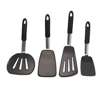 Wrtysully Juego de EspáTulas Silicona Turner, EspáTula de Silicona Resistente una, EspáTula Extra Grande y para Cocinar Huevo, Panqueque y Pescado en SartéN Antiadherente
