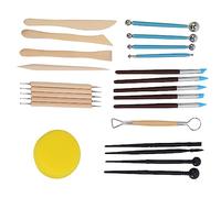 Wrtysully Juego de Herramientas de Escultura Arcilla de Modelado de 24 Piezas, Herramientas de Escultura de Arcilla de Modelado de PolíMero Kit de Pintura de para CeráMica de Escultura