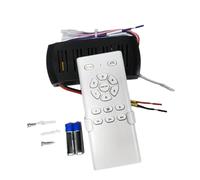 Wrtysully Kit de Control Remoto para Ventilador de Techo con Conversión de Frecuencia, Controlador de Luz con Receptor de Alto Voltaje de 6 Velocidades para Luz de Ventilador de Techo