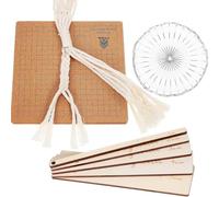 Wrtysully Kit de Macrame DIY con Junta de Macrame y Pins Kit Macrame Herramientas Macrame Suministros