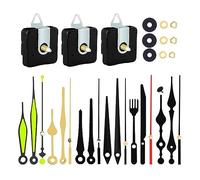 Wrtysully Kit de Mecanismo de Reloj de 3 Piezas con 6 Manecillas de Reloj Diferentes ReparacióN de Reloj de Pared DIY Piezas de Motor de Repuesto Reloj Silencioso