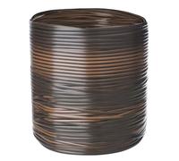 Wrtysully Kit de Reparación de Mimbre de 120 Pies, Suministros de Reparación de Mimbre de Plástico, Marrón Oscuro Degradado con Rayas de Colores Mixtos Visibles para Patio