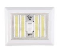 Wrtysully Lampara de Pared COB Lampara de Armario gabinete Garaje con bateria LED conmutador Luces de Noche de Camping de Emergencia
