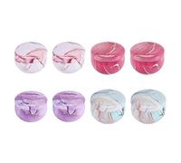 Wrtysully Latas de Velas de 8 Piezas Kit de FabricacióN de Velas Latas de Velas de Metal VacíAs con Tapas Latas de Almacenamiento Reutilizables para Regalos Dulces Té