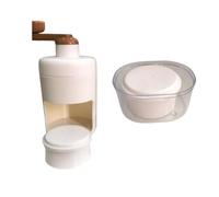 Wrtysully Licuadora Manual Pequeña para Uso Doméstico, Trituradora de Hielo, Herramientas para Preparar Batidos