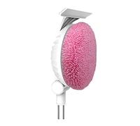 Wrtysully Limpiador de Ventanas EléCtrico RobóTico con Cubierta de Tela, MáQuina de Limpieza de Robot de Vidrio Inteligente para Puerta de Vidrio de BañO, Rosado