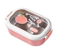 Wrtysully Lonchera para Niños Lonchera para Niños Sellada y Encantadora Lonchera Portátil con Calefacción Rosa