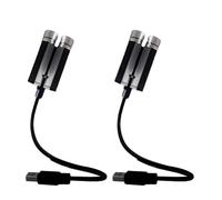 Wrtysully Luz con Proyector de Estrellas Ajustable, Romántica, Flexible, con Forma de Galaxia, USB, para Interior de Coche, Lámpara de Noche Portátil, Decoración