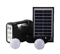 Wrtysully Luz del Panel Solar Juego de 2 Bombillas Linterna Luz Solar de Ahorro de EnergíA Luz LED Recargable para Interiores y Exteriores